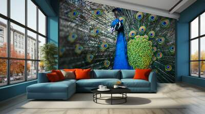 beautiful peacock Wall mural