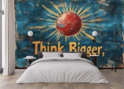 Message, Think Bigger Wall mural