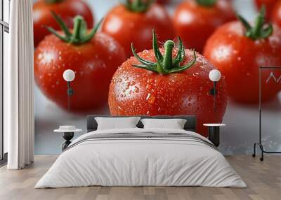 Perfectly Round Tomatoes Wall mural