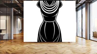 cowl neck dress Wall mural