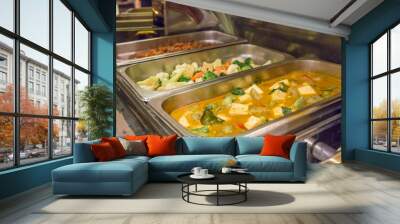  food in hot dish for buffet Wall mural