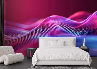 Abstract Technology Background, vibrant dynamic scheme, ideal for presentations, educational materials, and scientific processes, enhancing visual engagement and understanding. Wall mural