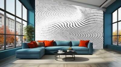 Gradient halftone dots pattern texture background
 Wall mural