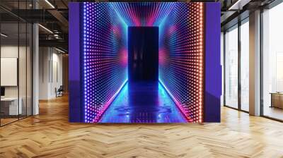 rectangle led infinity mirror Wall mural