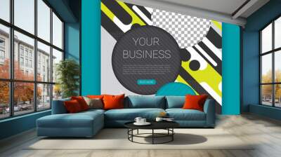 Abstract art background for web and print modern vector Wall mural