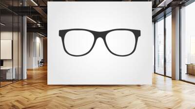 glasses icon, flat design Wall mural