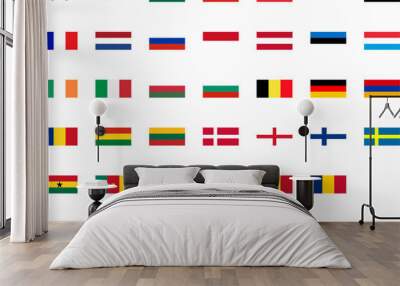 world flag Wall mural