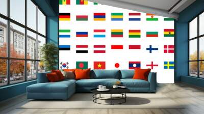 WORLD FLAG Wall mural