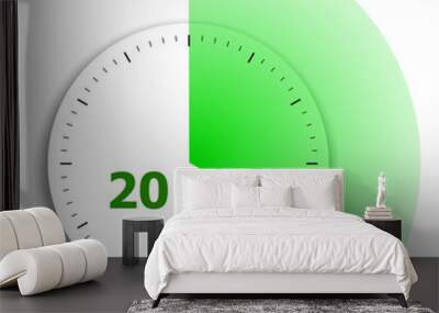 clock face stopwatch Wall mural