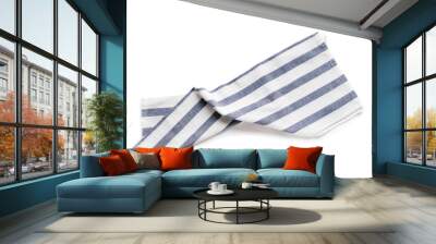 Blue linen napkin Wall mural