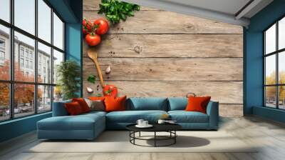 Cooking background Wall mural