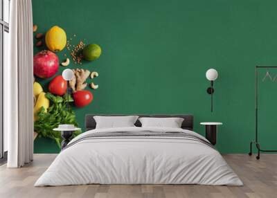 Delivery or grocery shopping healthy food Wall mural