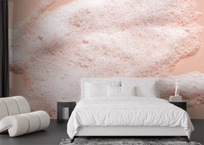 Face cleansing mousse texture Wall mural