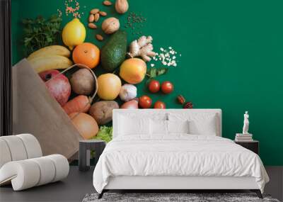 Healthy food selection Wall mural