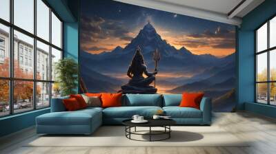 Hindu god Shiva Wall mural