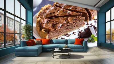 Homemade chocolate pie Wall mural