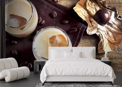 Irish cream coffee liqueur Wall mural