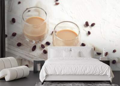 Irish cream coffee liqueur Wall mural