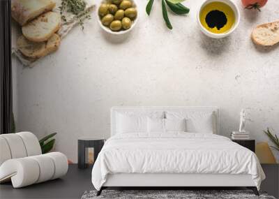 Italian food background Wall mural