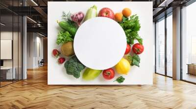 Organic Food Background Wall mural