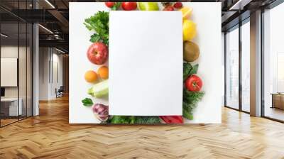 Organic Food Background Wall mural