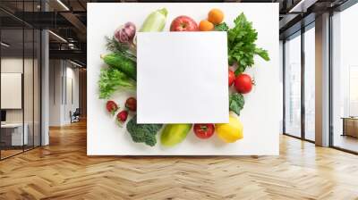 Organic Food Background Wall mural