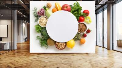 Organic Food Background Wall mural