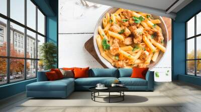 Penne Pasta with Chicken Wall mural