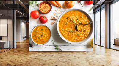 Red Lentil Soup Wall mural