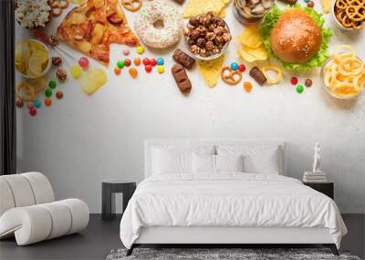 Unhealthy eating Wall mural