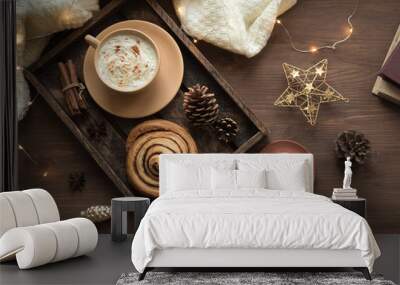 winter cozy home concept Wall mural