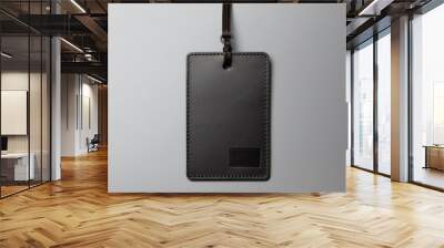 a luggage tag hanging on a wall Wall mural