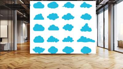 cloud computing icon. line, glyph and filled outline colorful version, abstract cloud outline and fi Wall mural