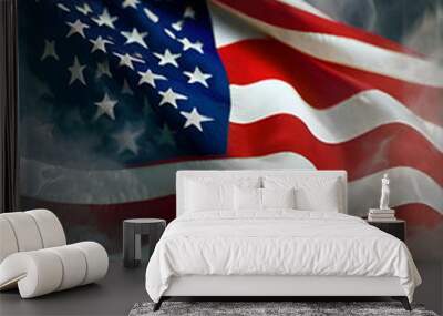 american flag of the stars Wall mural