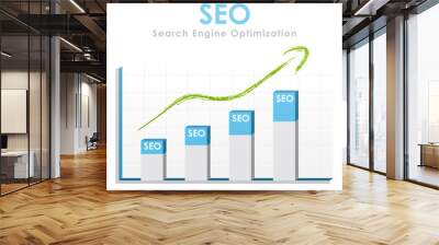 SEO statistics Wall mural