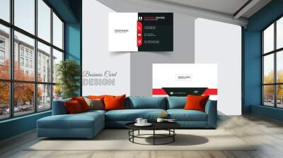 Modern clean professional business card design, visiting card layout	
 Wall mural