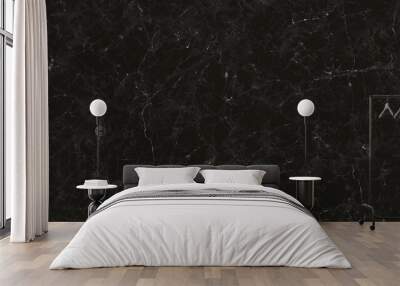 Panorama black marble texture for background Wall mural