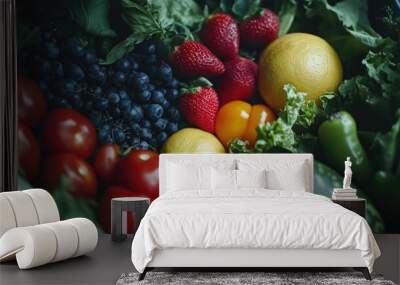 Fresh produce selection Wall mural