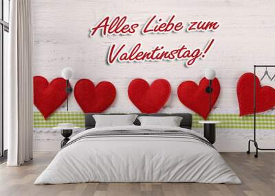 Alles Liebe zum Valentinstag Wall mural