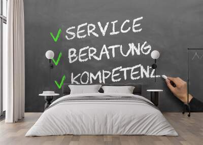 Service,Beratung,Kompetenz Wall mural