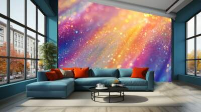 Rainbow Colored Background Wall mural