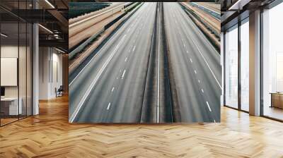 traffic on the highway Wall mural