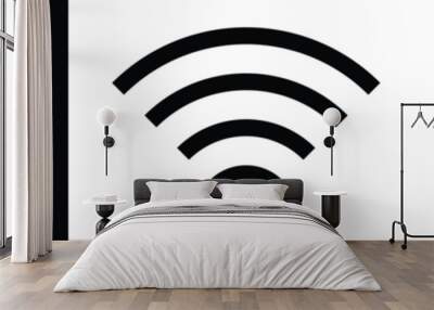 wifi icon. wireless and Wi-Fi network connection symbol  for app, ui and website. vector illustration on transparent background. Wall mural