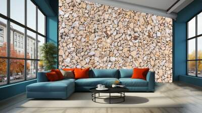 Gravel stones background Wall mural