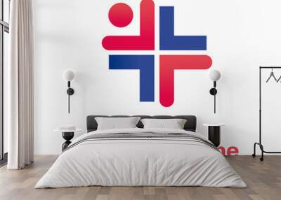 Medicine logo Wall mural