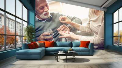 Take medication regularly. Wall mural