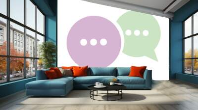 speech bubble icon - communication symbol Wall mural