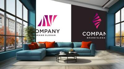 Business logo for financial, technology or growth company part 2 Wall mural