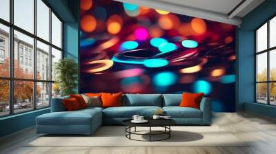 abstract background of lights Wall mural