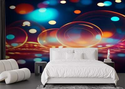 abstract background with bokeh Wall mural